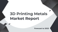 3d打印金属市场介绍